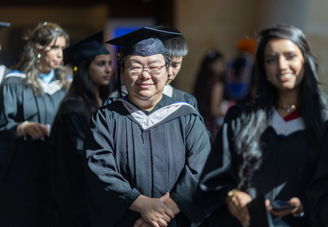 Grads in procession