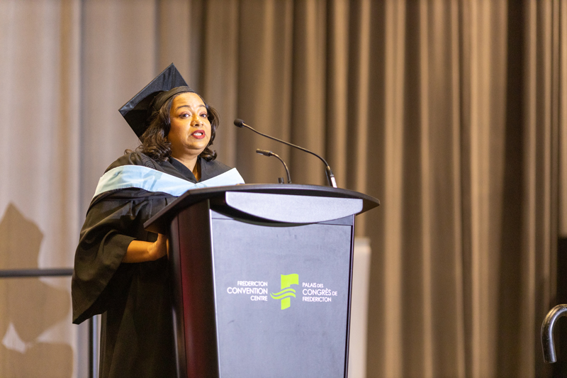 Valedictorian Ayesha speaks passionately